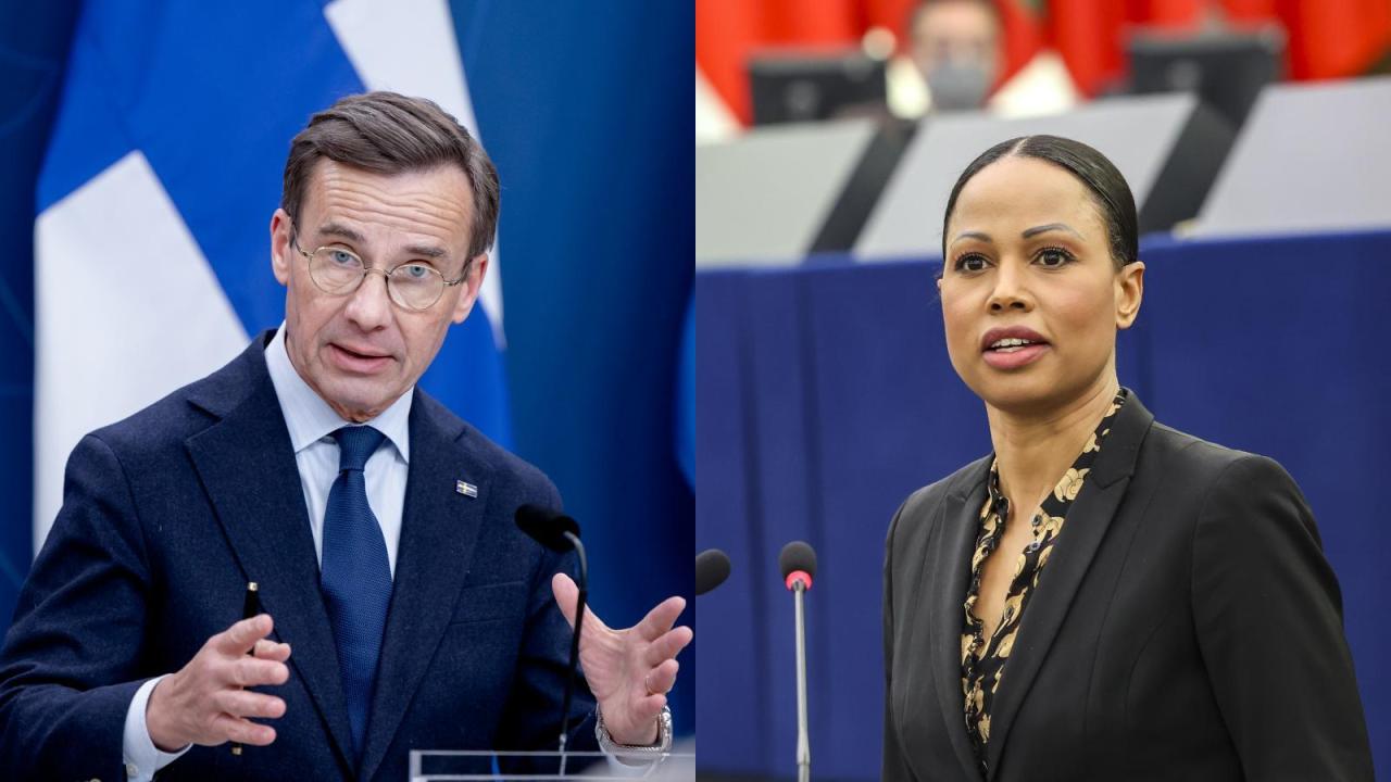 Ulf Kristersson (M) har tackar ja till ett möte med Ungerns premiärminister, något som oroar EU-parlamentariker Alice Bah Kuhnke (MP).