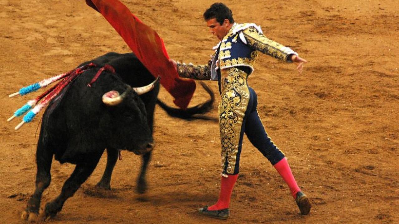 Tjurfäktning i Spanien. Arkivbild.