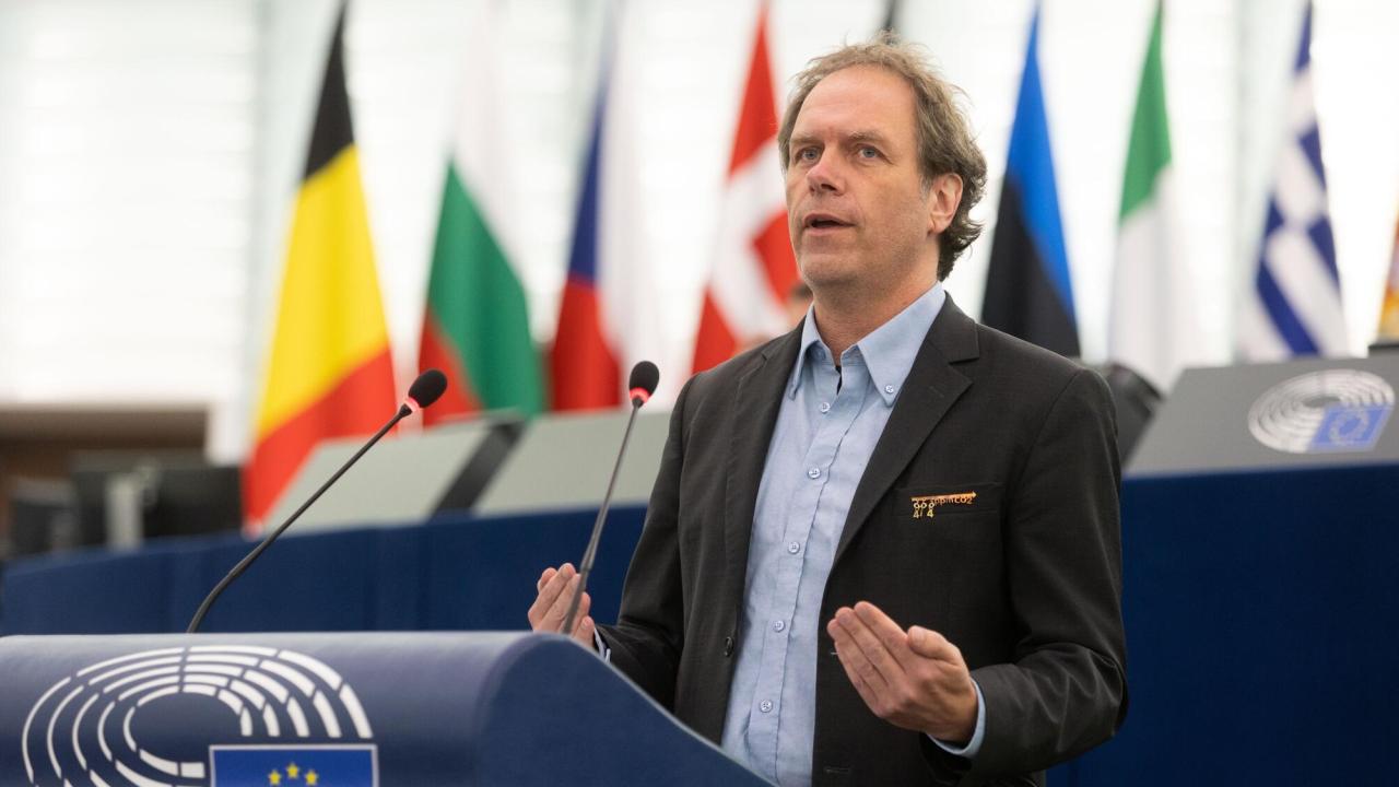 Pär Holmgren (MP), under onsdagens debatt i Europaparlamentet den 20:e oktober.