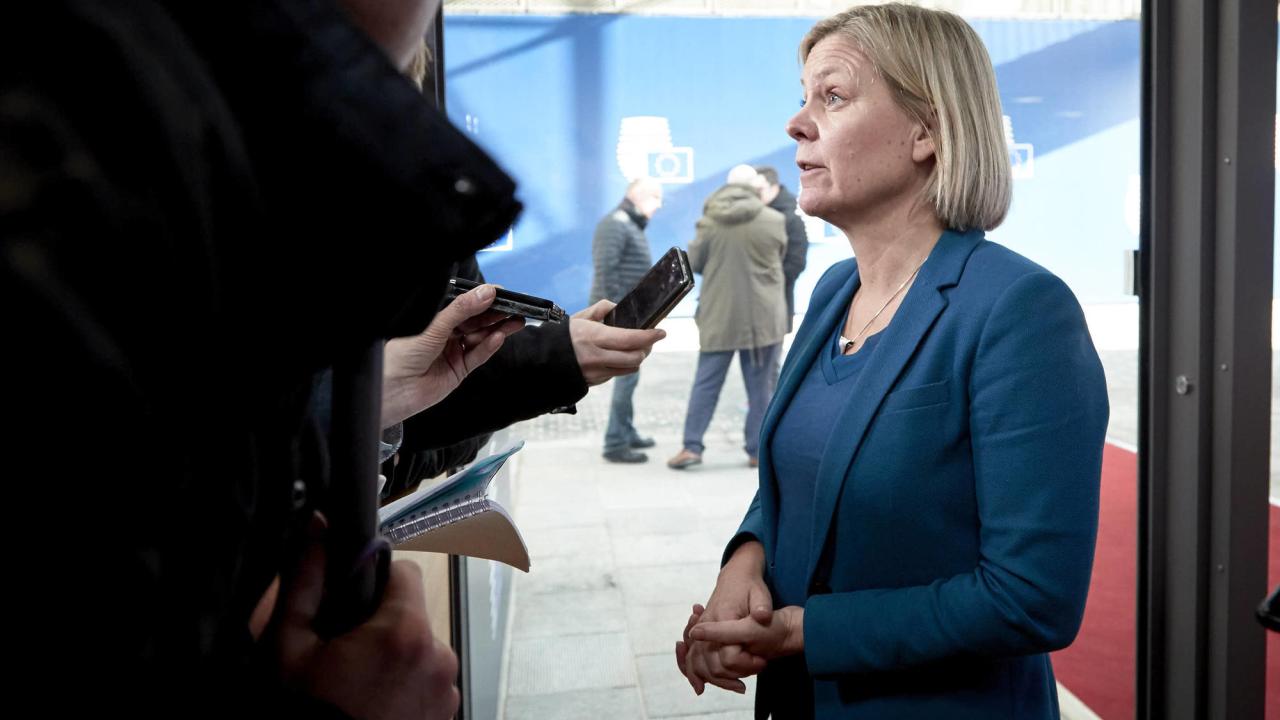 Sveriges Magdalena Andersson var en av flera  finansministrar som gick emot förslaget om att slopa vetorätten i skattefrågor.