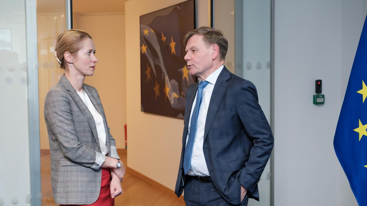 EU:s utrikesrepresentant Kaja Kallas och Tysklands utrikesminister Johann Wadephul. Arkivbild.