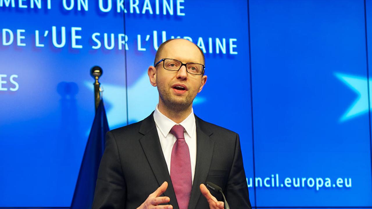 Ukrainas premiärminister Arsenij Jatsenjuk.