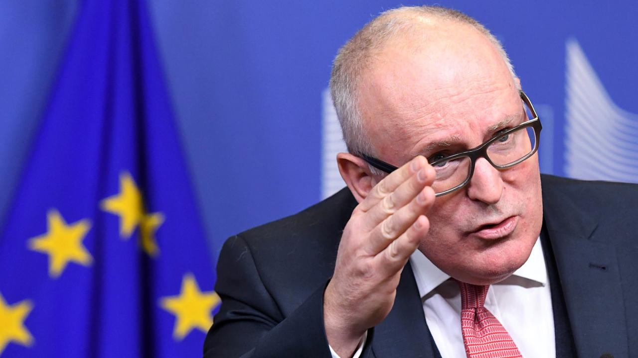 EU-kommissionens förste vice ordförande Frans Timmermans. Arkivbild.