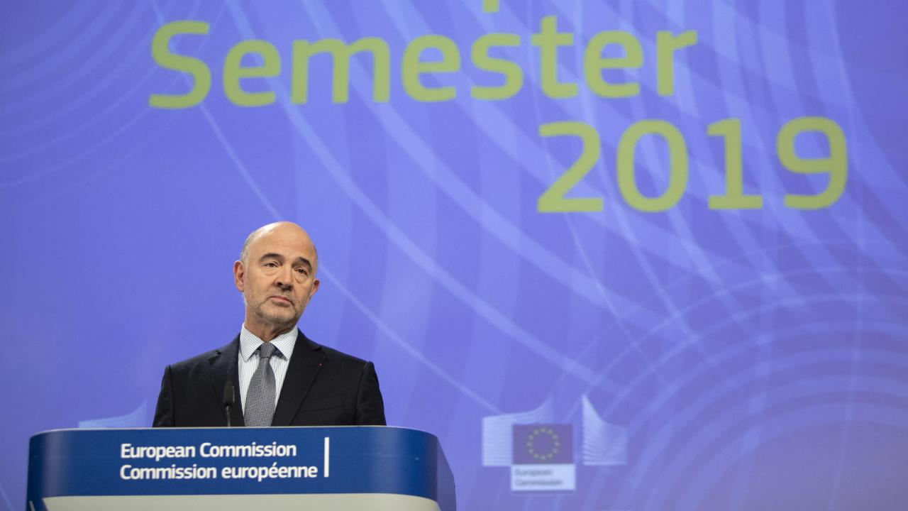 Ekonomikommissionären presenterade på onsdagen kommissionens analys av EU-ländernas budgetar.
