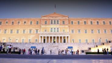 Det grekiska parlamentet. Arkivbild.