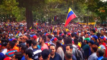 Protester i Venezuela. Arkivbild.