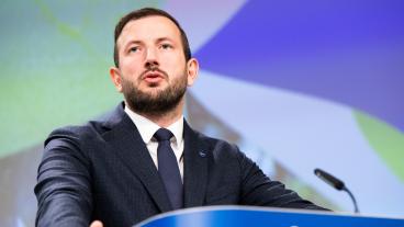 EU:s miljökommmissionär Virginijus Sinkevičius presenterade på onsdagen kommissionens förslag om hur Europas skogarna ska skyddas via övervakning framöver.