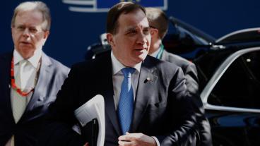 Stefan Löfven fick med sig en önskan från EU-nämndens politiker om att sätta kraft bakom orden vid toppmötet i Sibiu. Arkivbild.