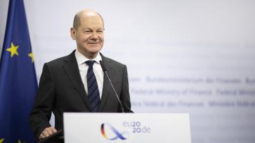 Olaf Scholz, förbundskanslerkandidat för Socialdemokratiska SPD i Tyskland. 