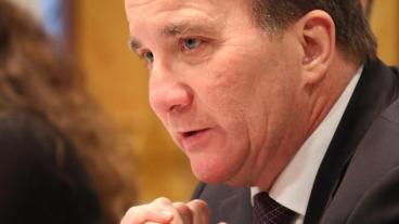 Statsminister Stefan Löfven (S) i riksdagens EU-nämnd på onsdagen.