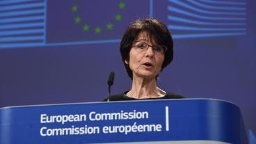 Arbetsmarknadskommissionären Marianne Thyssen presenterade den nya överenskommelsen om villkor inom arbetsmarknaden.