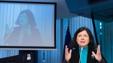 EU:s rättighetskommissionär Věra Jourová. Arkivbild.