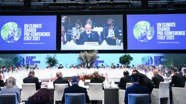 FN:s förberedande möte i Italien den andra oktober 2021.