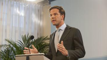 Den nederländske premiärministern Mark Rutte vill komma till EU-parlamentet och hålla ett tal om unionens framtid. Arkivbild.