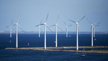 Vindkraftverk utanför Danmark. (Arkivbild)