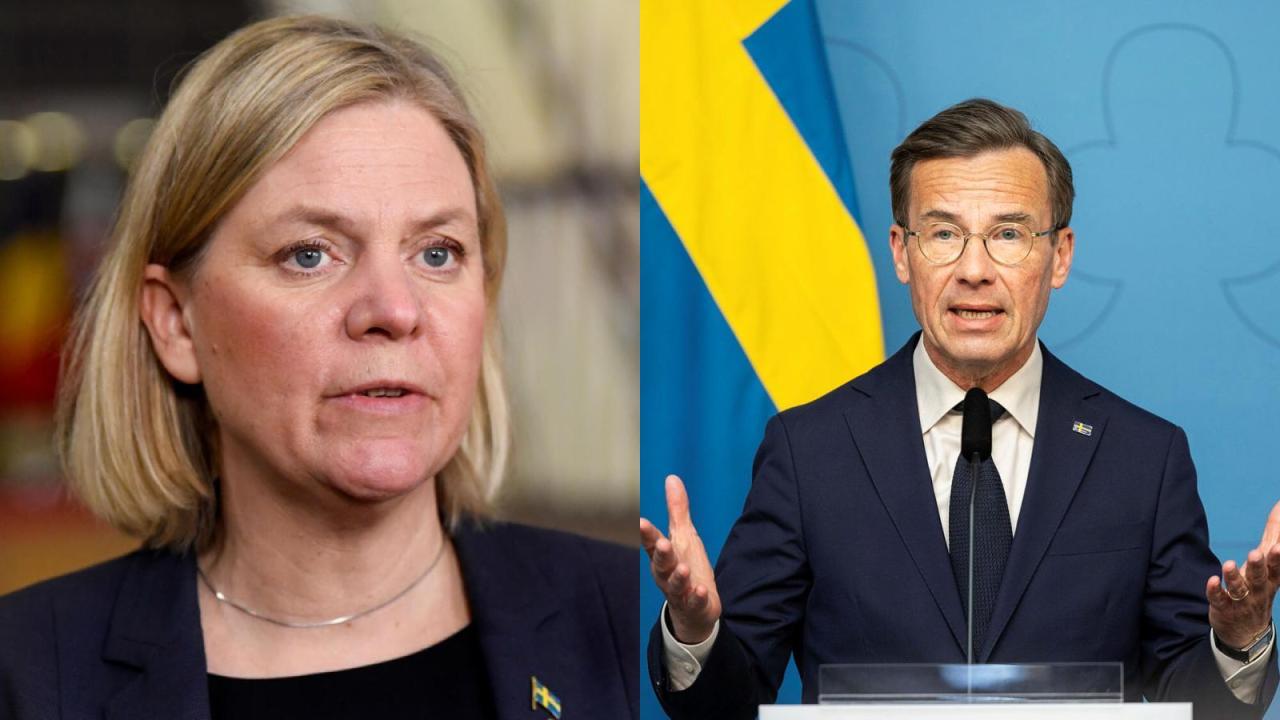Oppositionsledaren Magdalena Andersson (S) och statsminister Ulf Kristersson (M) debatterade på onsdagen frågor inför EU-valet. Men mest blev det om Sverigedemokraternas anonyma konton.