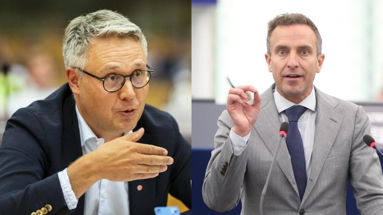 EU-parlamentarikerna Johan Danielsson (S) och Tomas Tobé (M). Arkivbild.