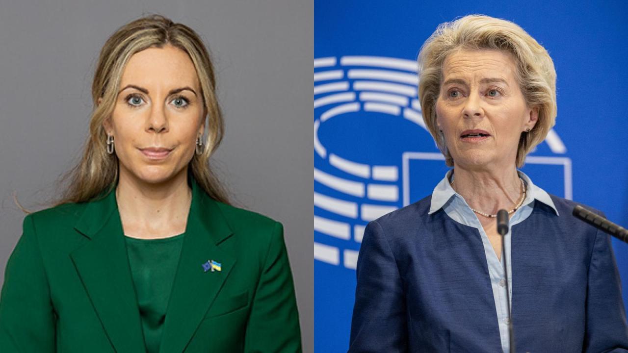 EU-minister Jessica Rosencrantz (M) uppmanar EU-kommissionens ordförande Ursula von der Leyen att "uttömma alla möjligheter att öka trycket mot Ryssland".