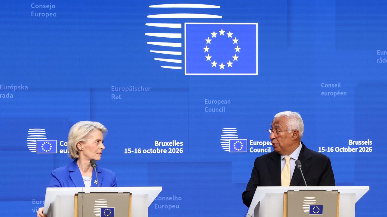 EU-kommissionens ordförande Ursula von der Leyen och Europeiska rådets ordförande António Costa efter förra veckans EU-toppmöte.