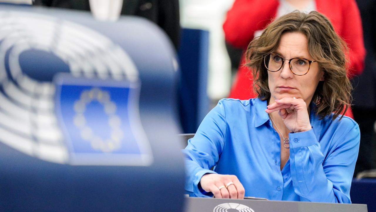 Sveriges EU-kommissionärskandidat Jessika Roswall kommer i kväll under tre timmar få frågor om sin duglighet, engangemang för Europa och oavhängighet. Arkivbild.