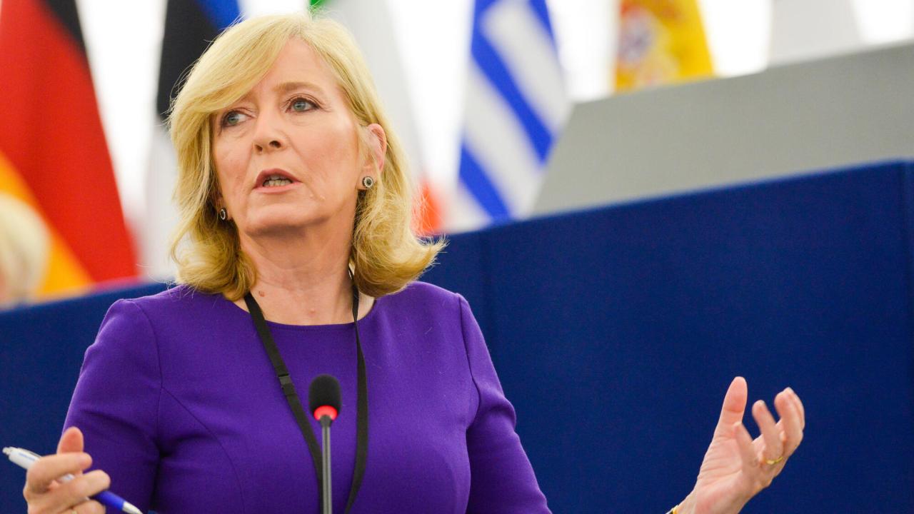 Europeiska ombudsmannen, irländskan Emily O’Reilly. Arkivbild.