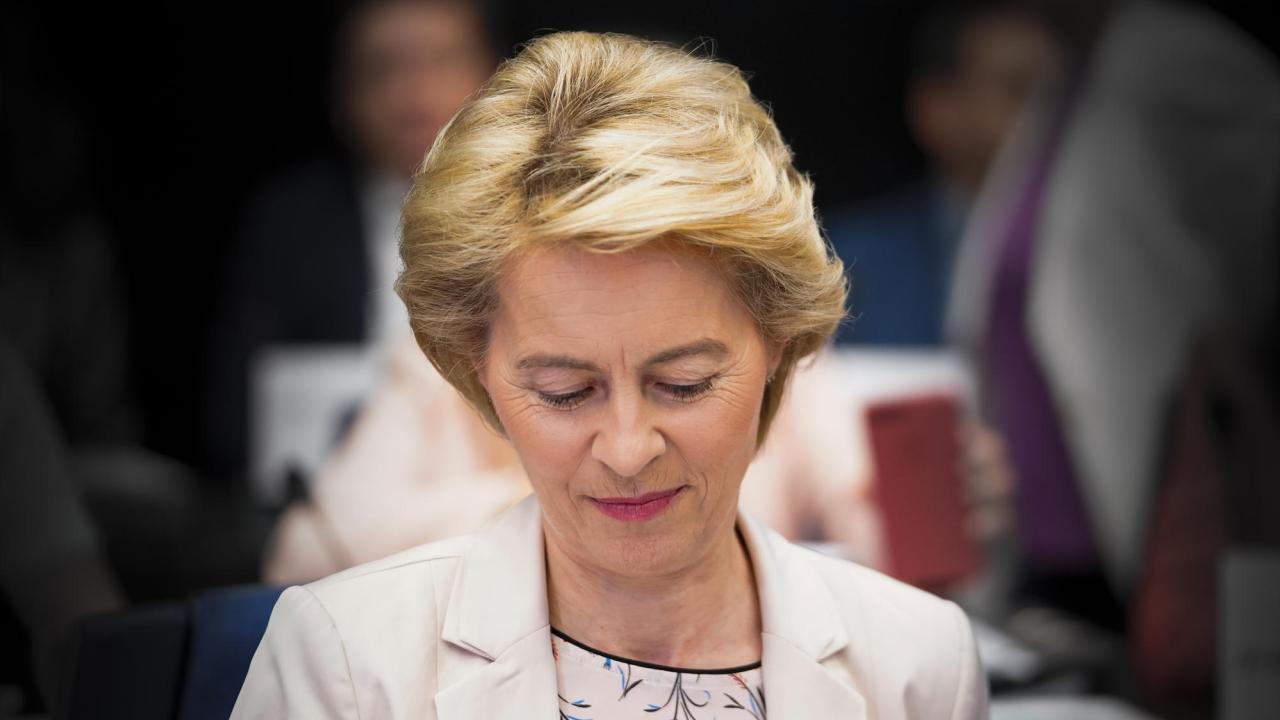 På onsdag avgörs hur stort stödet för Ursula von der Leyens kommission är i EU-parlamentet. Arkivbild.