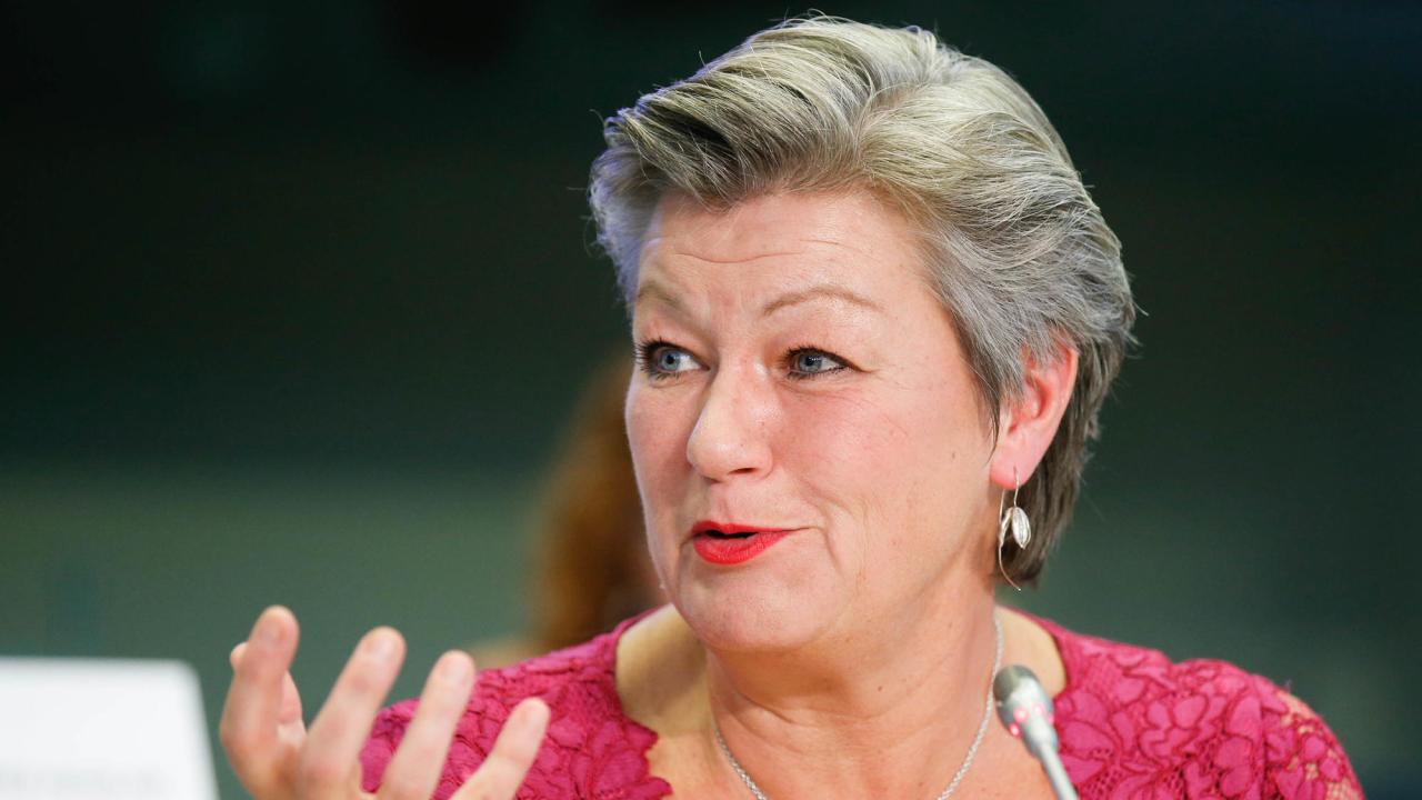 EU:s migrations- och inrikeskommissionär Ylva Johansson. Arkivbild.