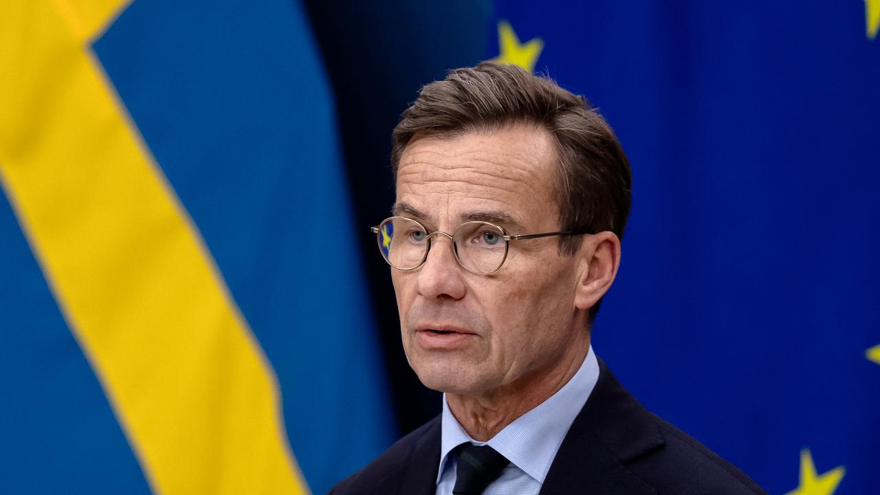 Statsminister Ulf Kristersson (M) vill att andra EU-länder ska göra mer för Ukraina. Arkivbild.