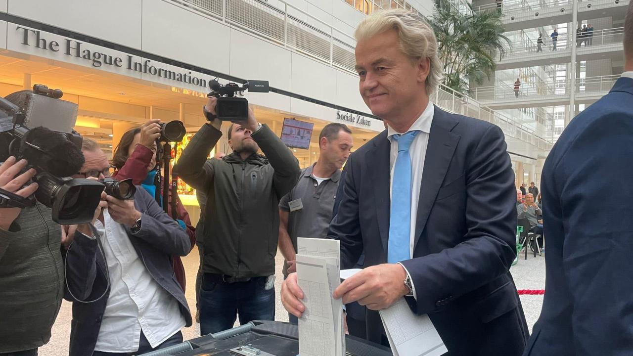 Geert Wilders Frihetsparti blev i det senaste nederländska parlamentsvalet största parti. Arkivbild.