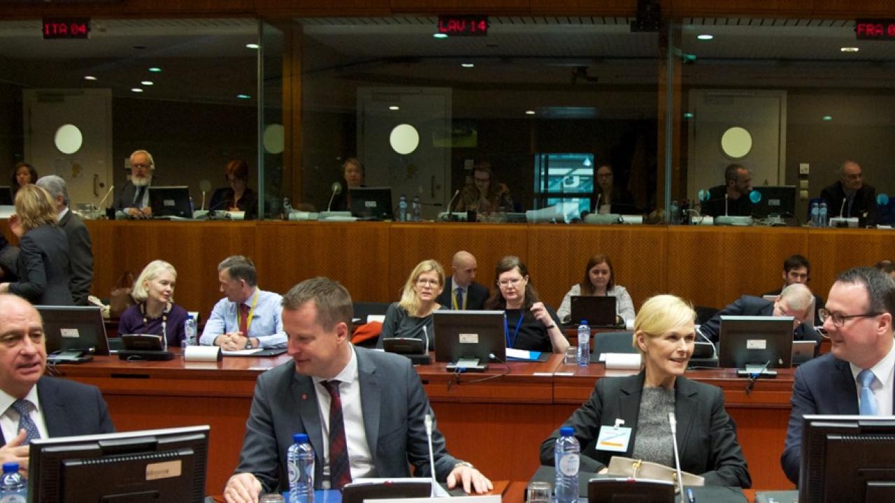 Inrikesminister Anders Ygeman vid ett tidigare rådsmöte i Bryssel. Arkivbild.