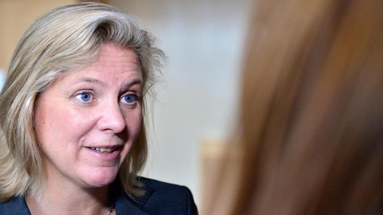 Finansminister Magdalena Andersson (S). Arkivbild.