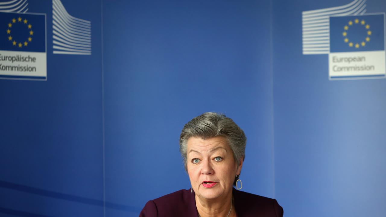 EU:s inrikeskommissionär Ylva Johansson (S) ansvarar för förslaget om att komma åt barnporr och grooming på nätet. Arkivbild.