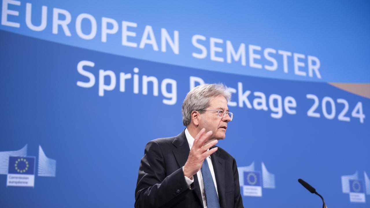 EU:s ekonomikommissionär Paolo Gentiloni. 