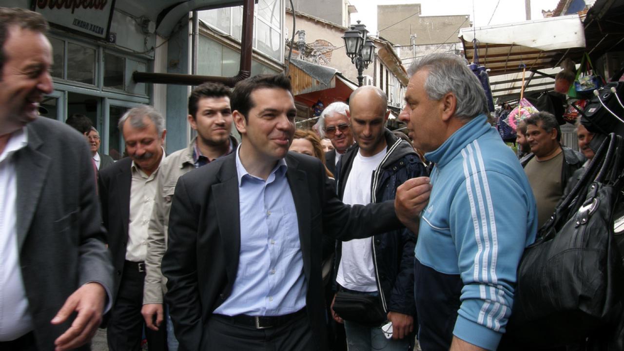 Tippade vinnaren i nyvalet, partiledaren för vänsterkoalitionen Syriza, Alexis Tsipras.