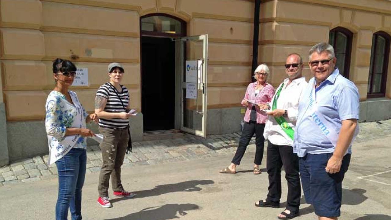 Vallokal Stockholm 25 maj 2014.