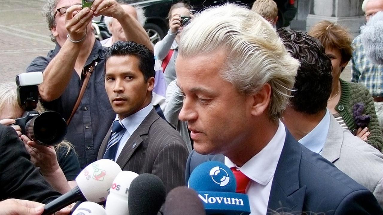 Det nederländska högerpopulistiska Frihetspartiets ledare Geert Wilders led en stor förlust i onsdagens nyval. Arkivbild.