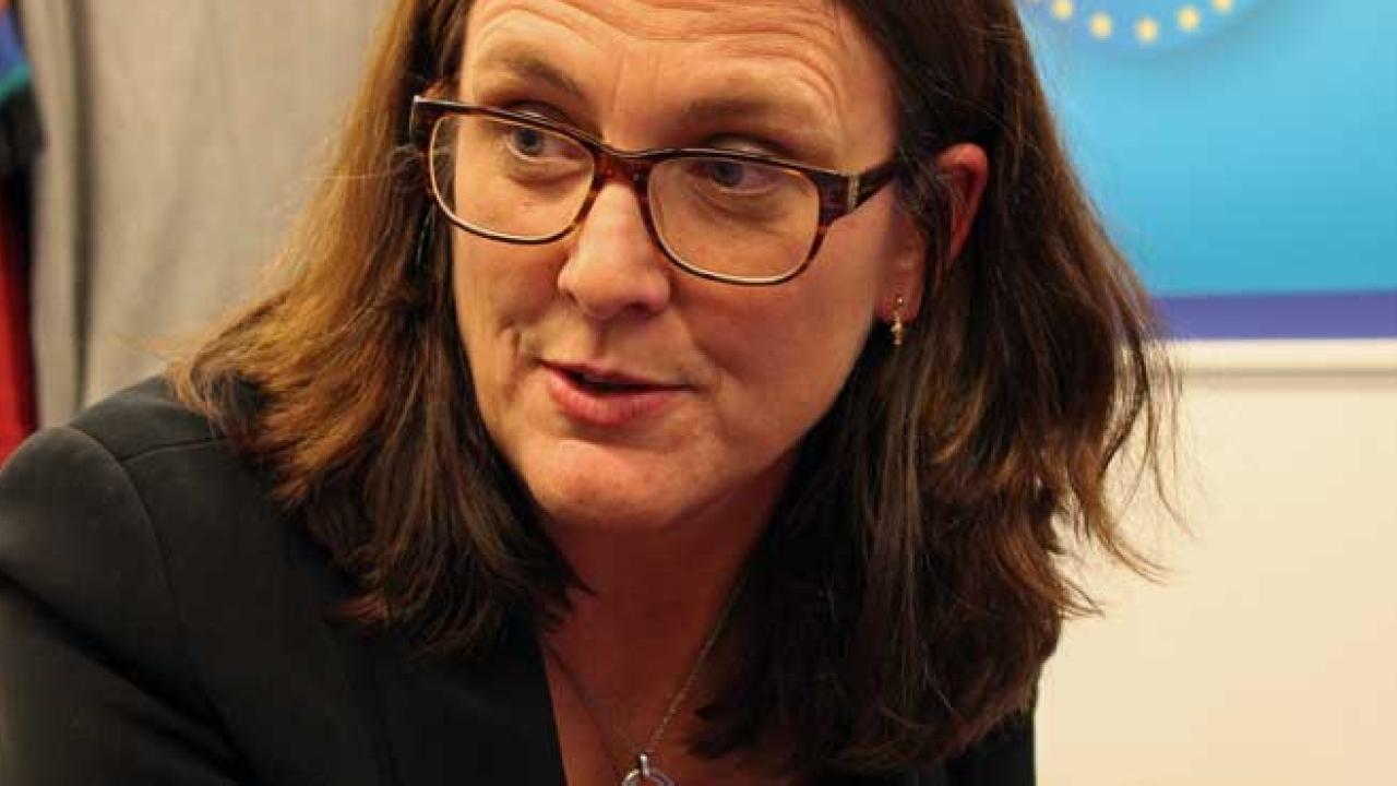 EU:s handelskommissionär Cecilia Malmström. Arkivbild.