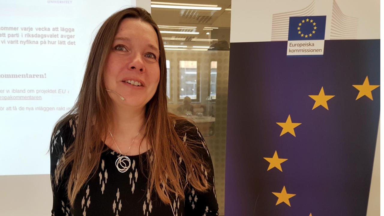 Statsvetarna Maria Strömvik (i bild) och Jelle Verheij har undersökt öppenhet och remissmöjligheter när EU-kommissionen lagstiftar om så kallade delegerade akter. 