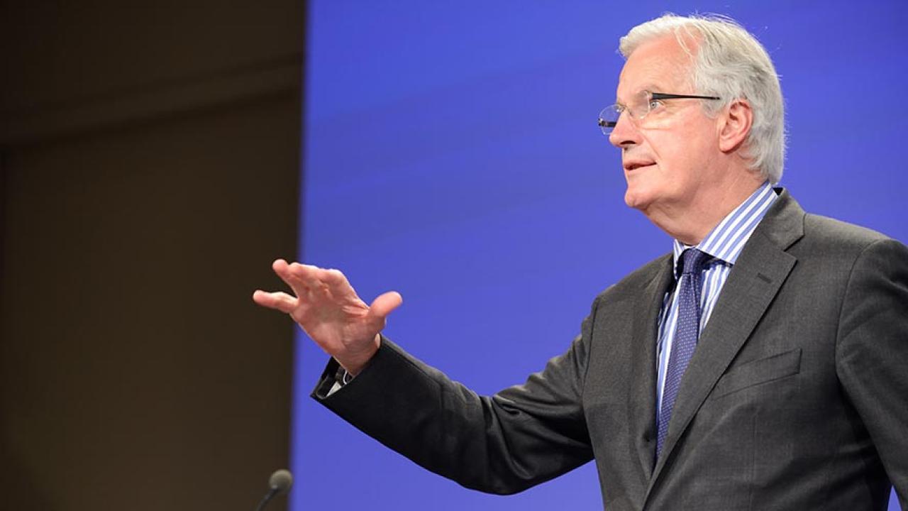 EU:s finansmarknadskommissionär Michel Barnier. Arkivbild.