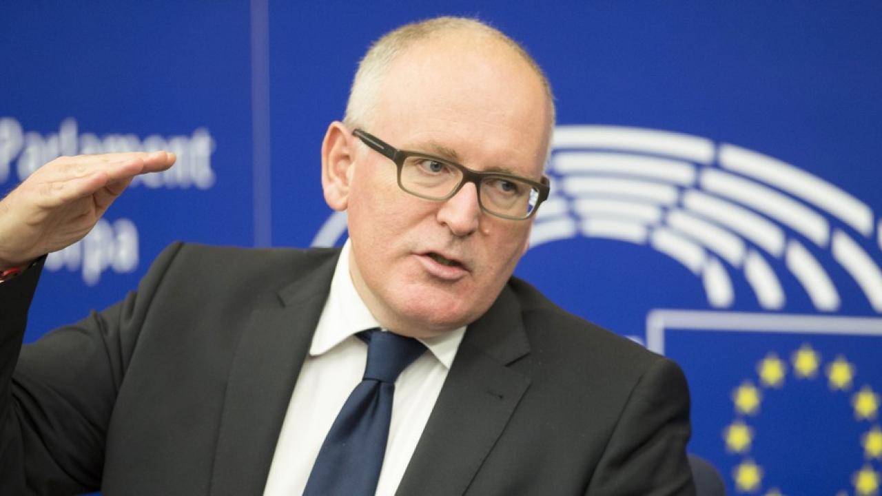 EU-kommissionens förste vice ordförande Frans Timmermans. 