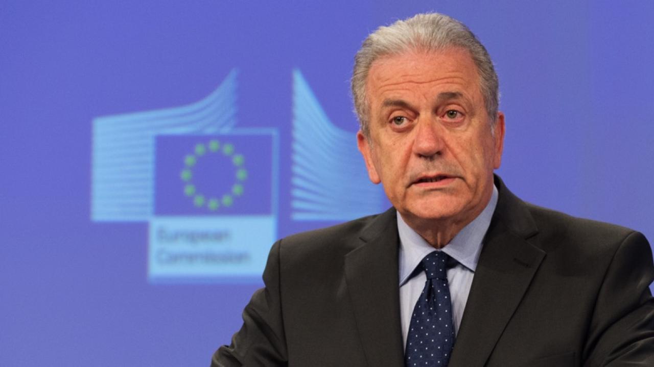 EU:s migrationskommissionär Dimitris Avramopoulos. 