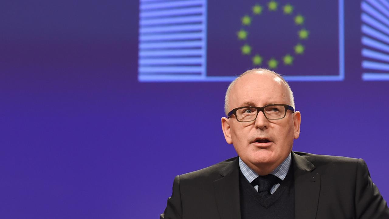 EU-kommissionens förste vice ordförande, den nederländske socialdemokraten Frans Timmermans.