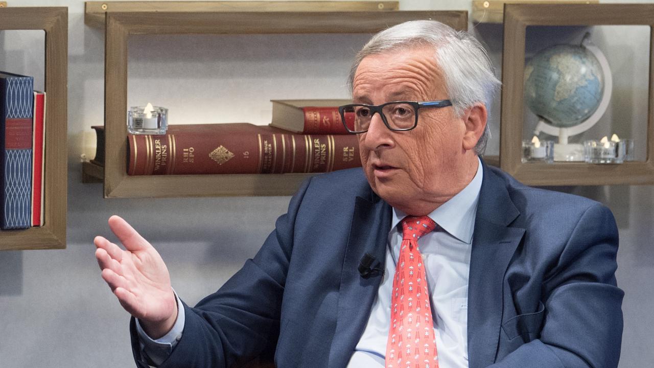 EU-kommissionens ordförande Jean-Claude Juncker under torsdagens intervju.