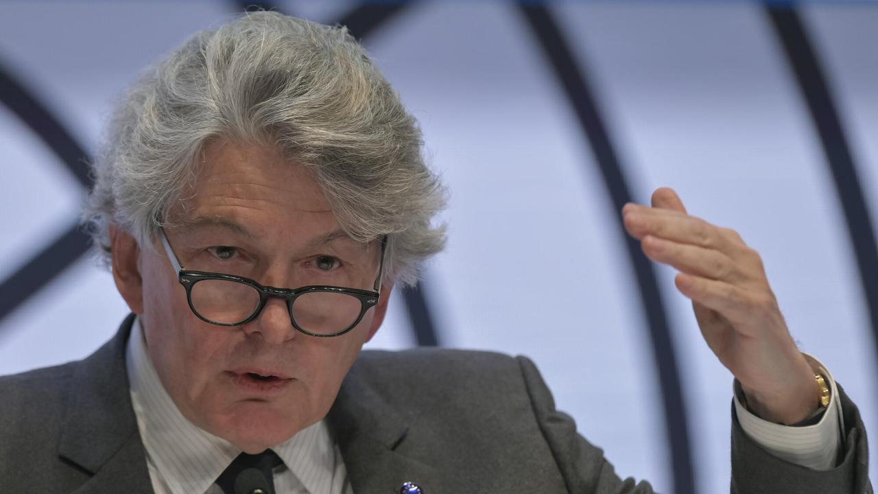 Den franske EU-kommissionären Thierry Breton ansvarar bland annat för det kommande digitalförslaget. Arkivbild.