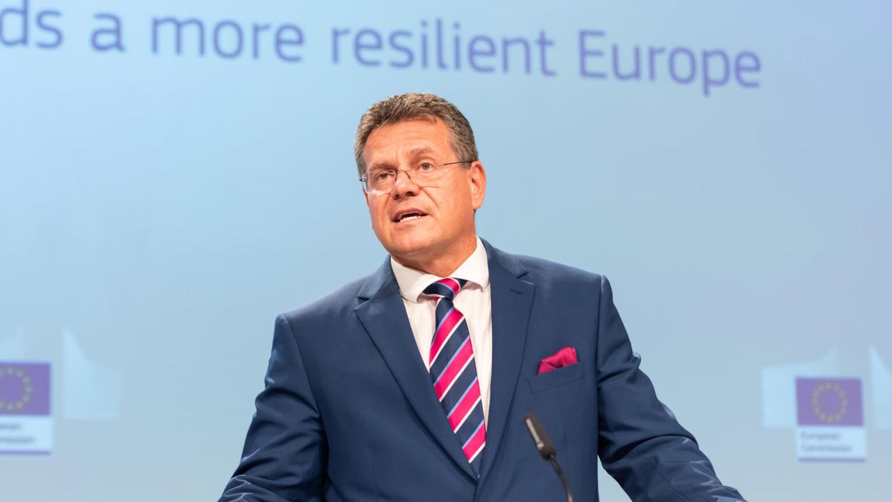 EU-kommissionär Maroš Šefčovič med ansvar för bland annat strategisk framsynthet. 