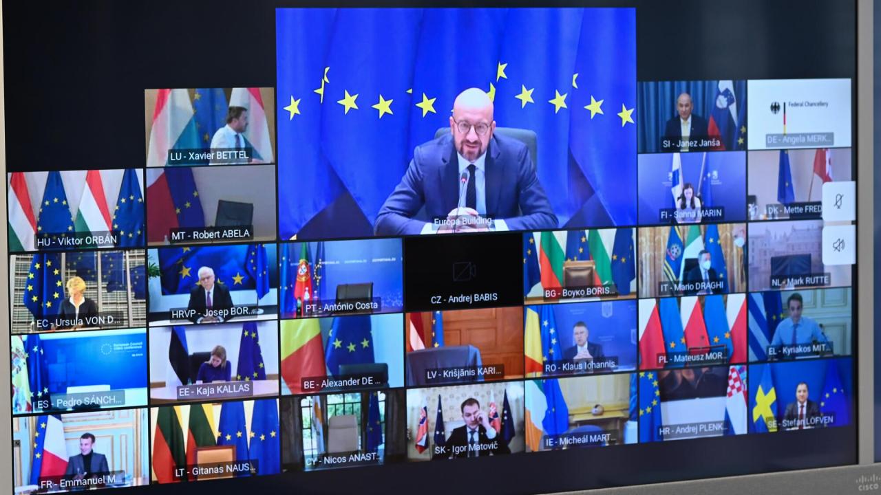 Veckans EU-toppmöte kommer att hållas på videolänk. Arkivbild.