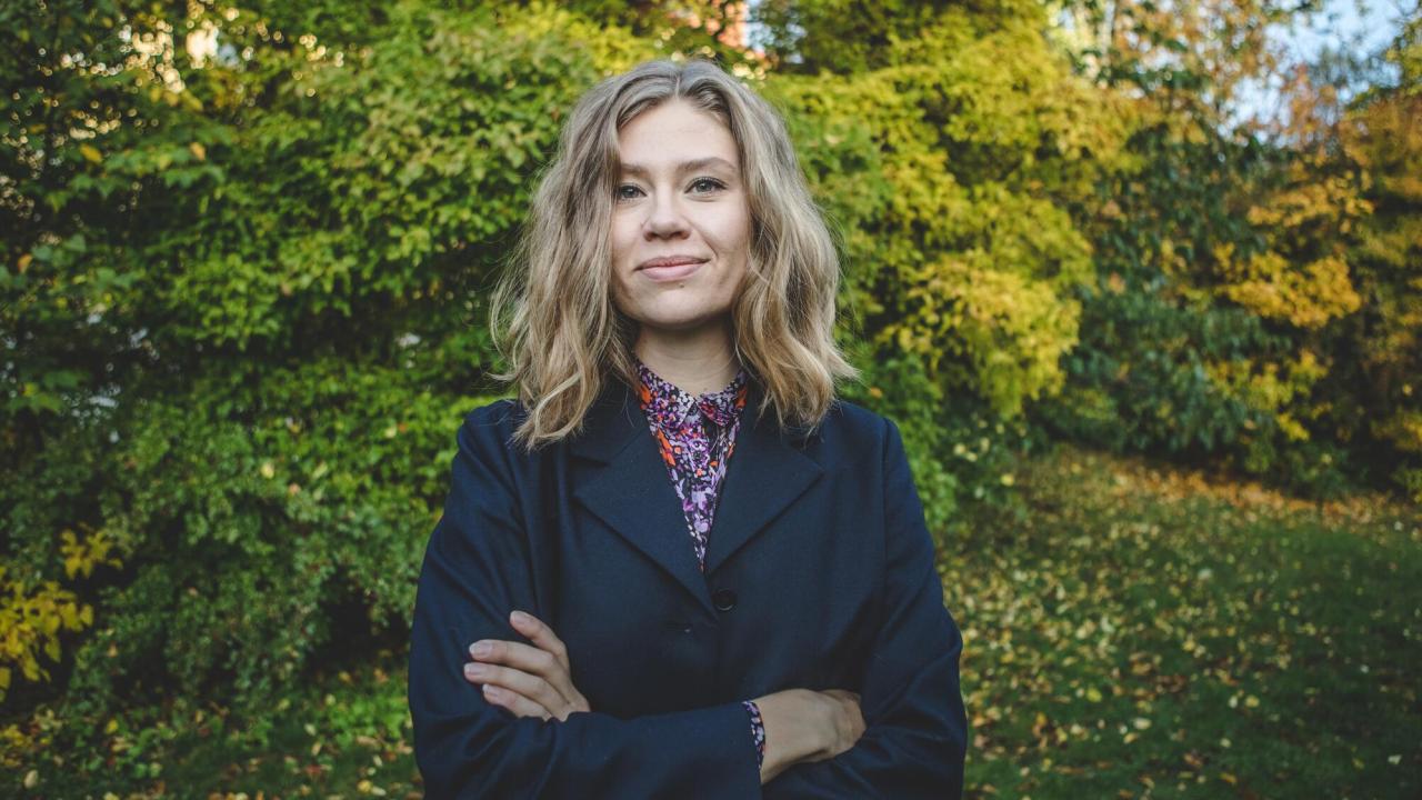 Katarina Stensson, partiledare för Piratpartiet.