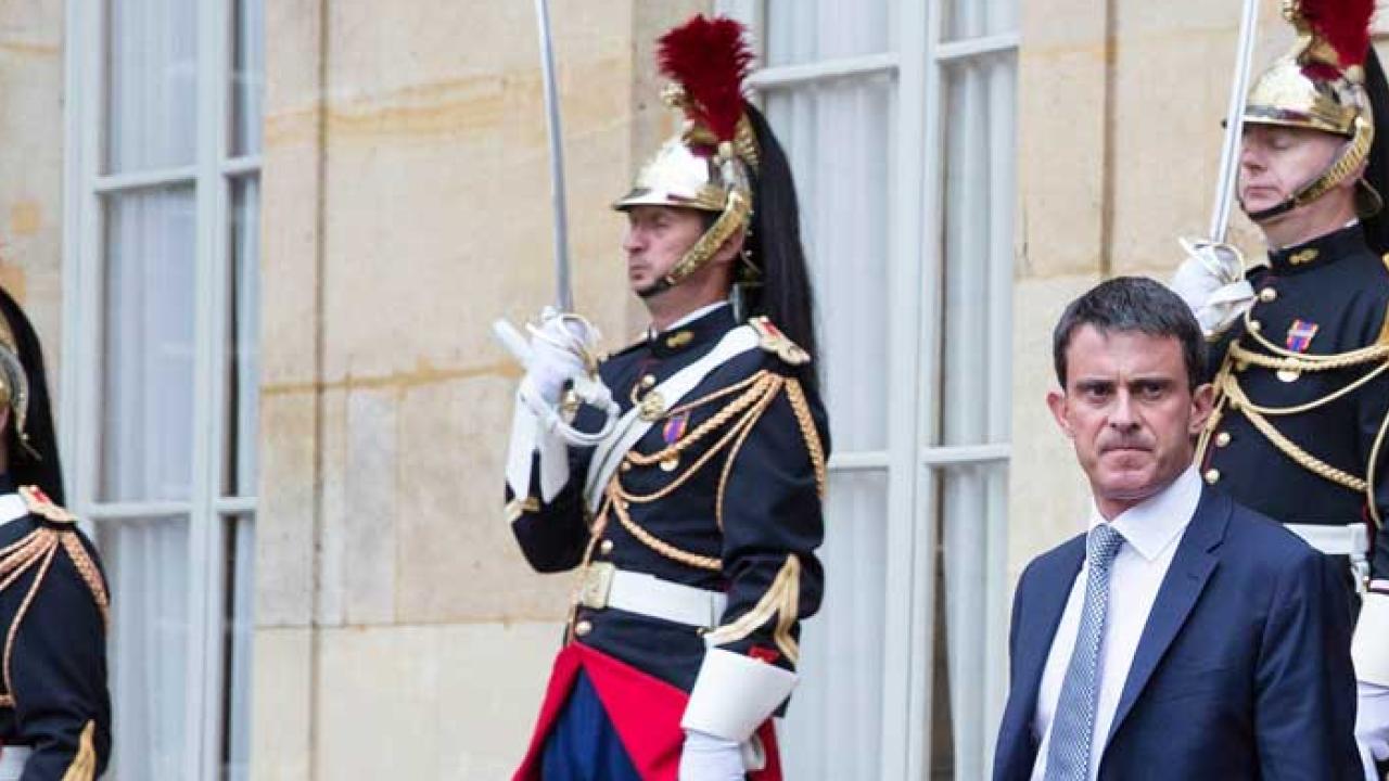 Frankrikes premiärminister Manuel Valls har fått uppdraget att bilda en ny regeringen efter helgens budgetdespyt. Arkivbild.