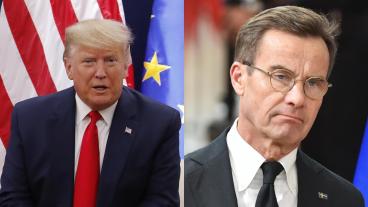 USA:s Donald Trump lovar "absolut" tullar på EU-varor – Kristersson står fast vid nej till gemensamma EU-lån för att rusta upp det europeiska försvaret.