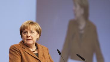 Tysklands kristdemokratiska förbundskansler Angela Merkel. Bilden är beskuren. Arkivbild.